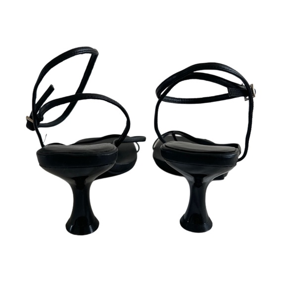 NEW Jeffrey Campbell Genuine Leather Flux Kitten Heels Sandals 6 - Picture 4 of 8